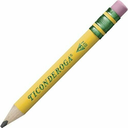 DIXON TICONDEROGA Pencils, Short, Yellow, 3.6mm Dia x 4.5inL, YW DIXX330120001